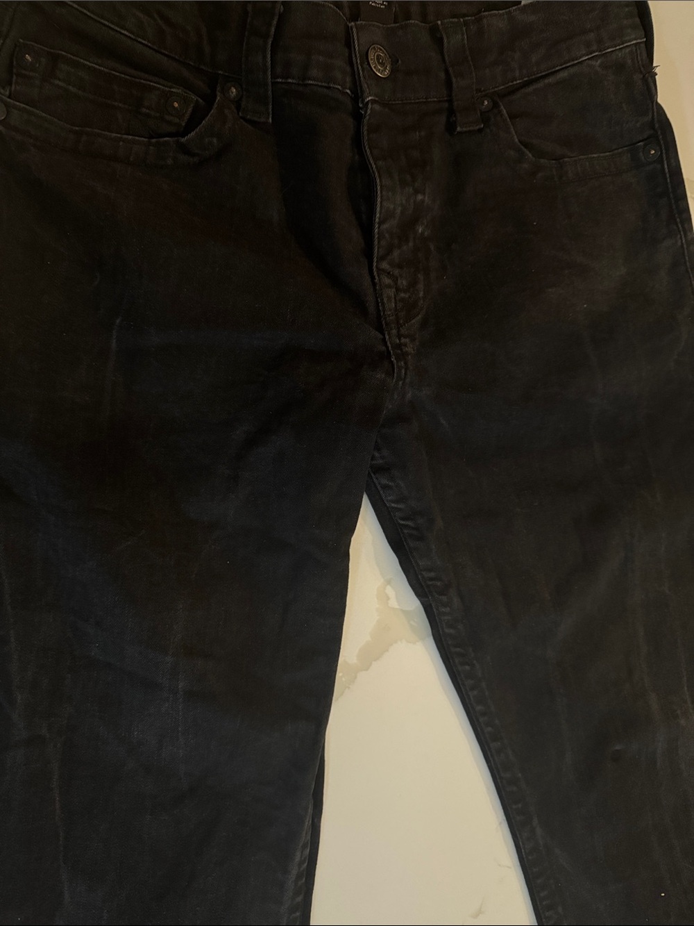 True Religion Men's Black Slim Fit Pants